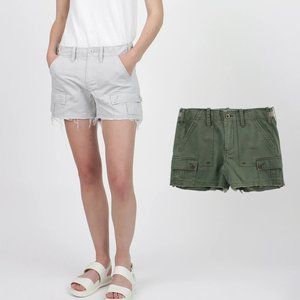 G1 GOODS DRILL SHORT, ARMY GREEN, SIZES 4 + 6